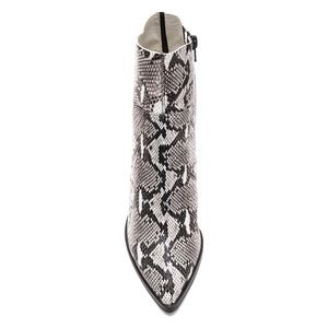 Snake embossed leather Boots